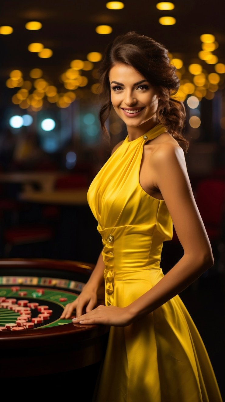 Kartu blackjack digital dengan aksen biru